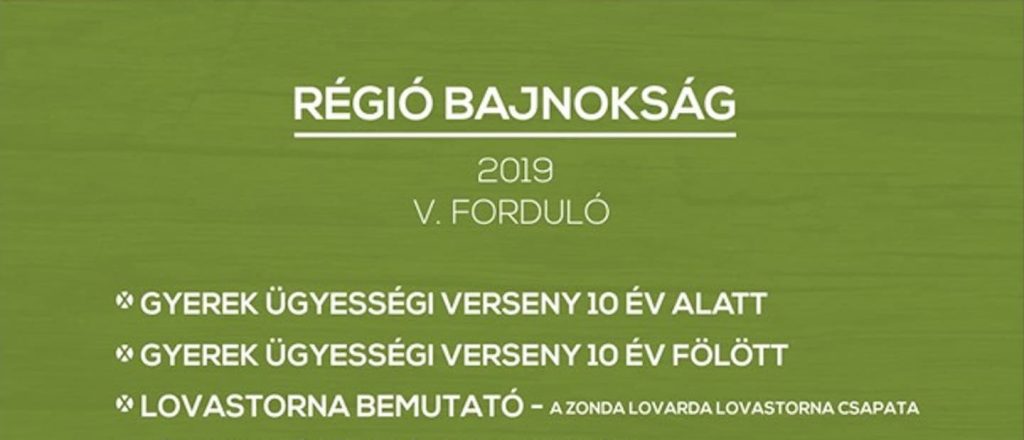 Régió bajnokság - V. Forduló