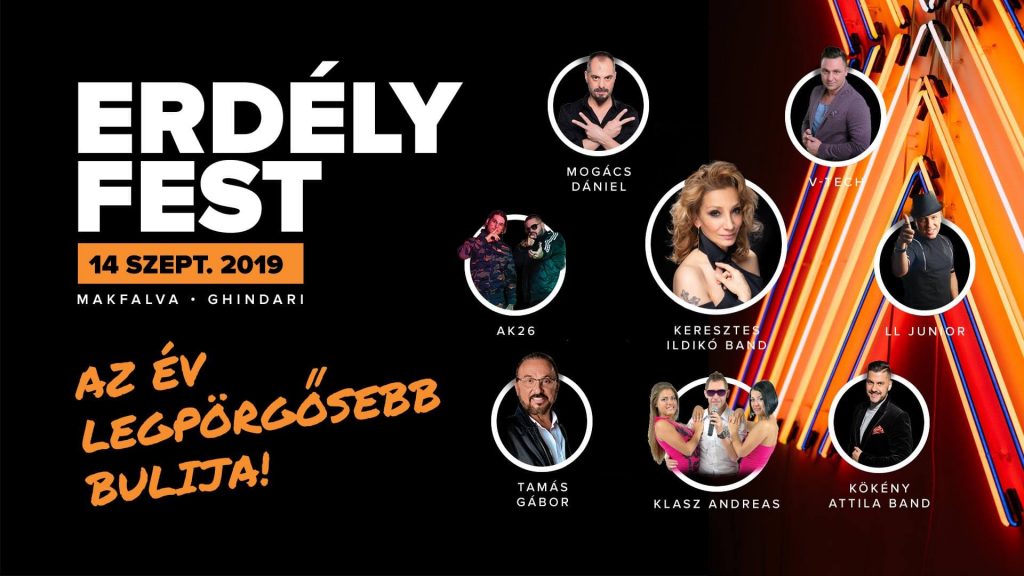 Erdélyfest magyar zenei fesztivál - 2019