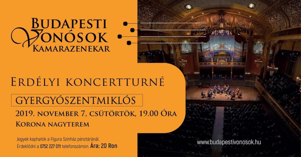 Gyergyószentmiklóson a Budapesti Vonósok Kamarazenekar
