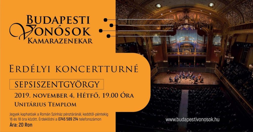 Sepsiszentgyörgyön a Budapesti Vonósok Kamarazenekar