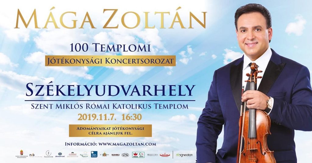 Székelyudvarhely - Mága Zoltán – 100 templomi koncertsorozat