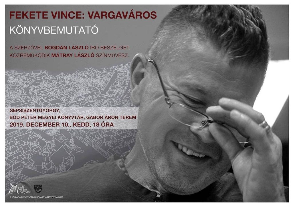 Fekete Vince- Vargaváros - könyvbemutató - december 10.