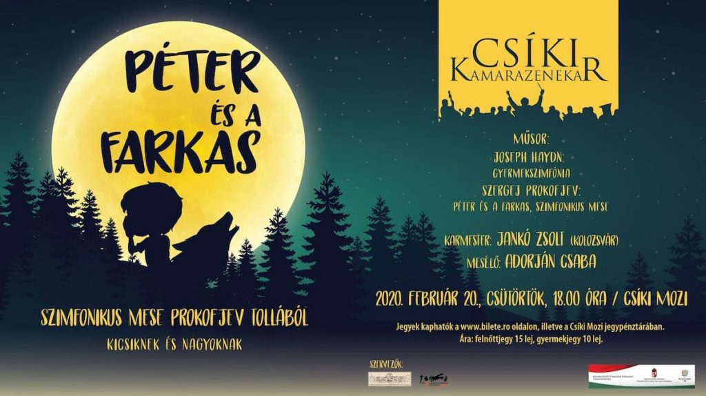 A Csíki Kamarazenekar hangversenye - Péter és a farkas - Február 20.