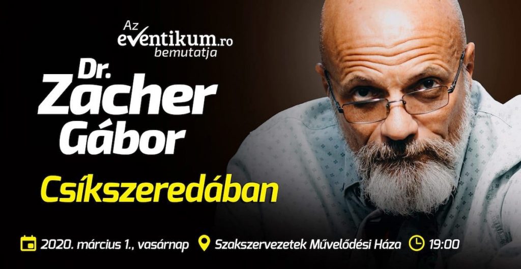 Dr. Zacher Gábor Csíkszeredában | Betépett álmodozók - Március 1.