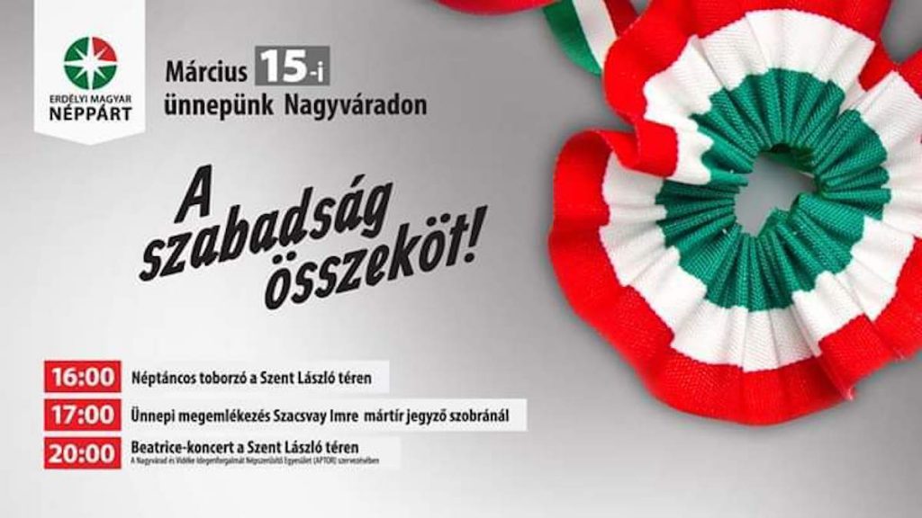 A szabadság összeköt! - Március 15-i ünnepünk Nagyváradon
